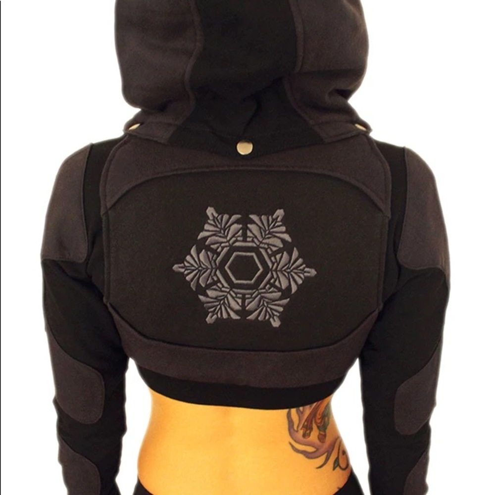 Buddaful Crop Hoodie Freq G Cropped Hooded Jacket